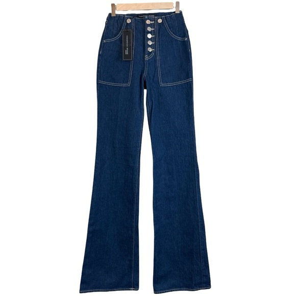 New Veronica Beard $348 Crosbie Wide Leg High Rise Comfort Stretch Jeans Size 23 - Picture 10 of 10